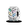 Silver Clasp 925 Silver CZ Pave Clip Charms Daisy Beads Stopper Safety Chain Fit Original Bangle Bracelet Jewelry Clip