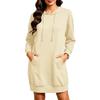 2026 European & American Women's Casual Long-Sleeve Hoodie Dress