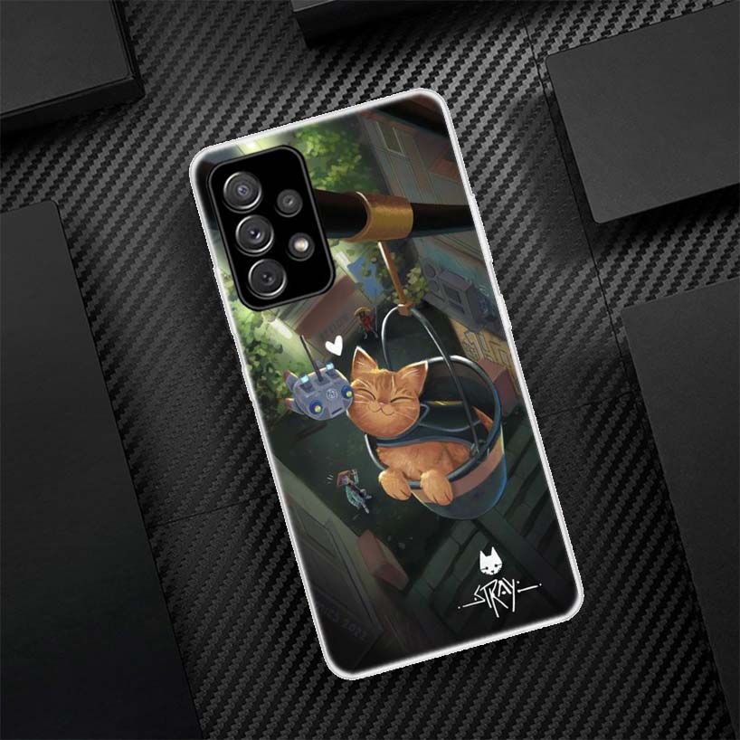 Stray Cat Game Phone Case For Samsung Galaxy A56 A55 A54 A53 A17 A16 A15 A14 A13 A36 A35 A34 A33 A26 A25 A24 A23 A05S A04S Galax