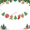 Christmas Theme Jewelry Store Decoration: Felt Garland & Tree Banner for Wall