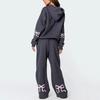 Felpa oversize da donna Pantaloni a gamba larga Set Morbida Miscela di Cotone Streetwear Abbigliamento Casual Inverno