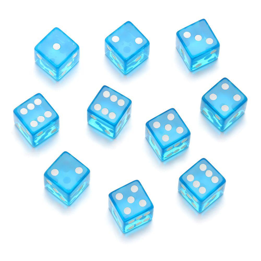 

10 шт./набор 19 мм настольная игра игрушка подарок развлечения игральные кости акриловые