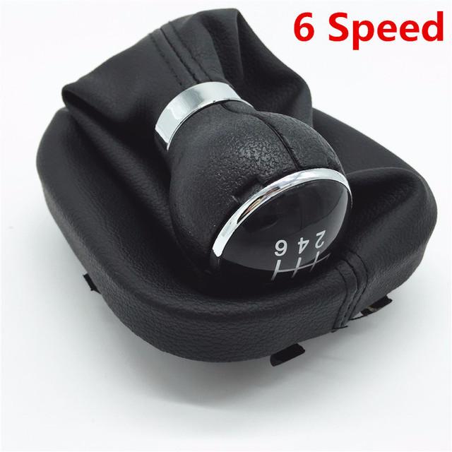 5/6 Speed Gaiter Boot Cover Gear Shift Knob For VW Touran Caddy MK2 2003 2004 2005 2006 2007 2008 2009 2011 2012 2013 2014 2015
