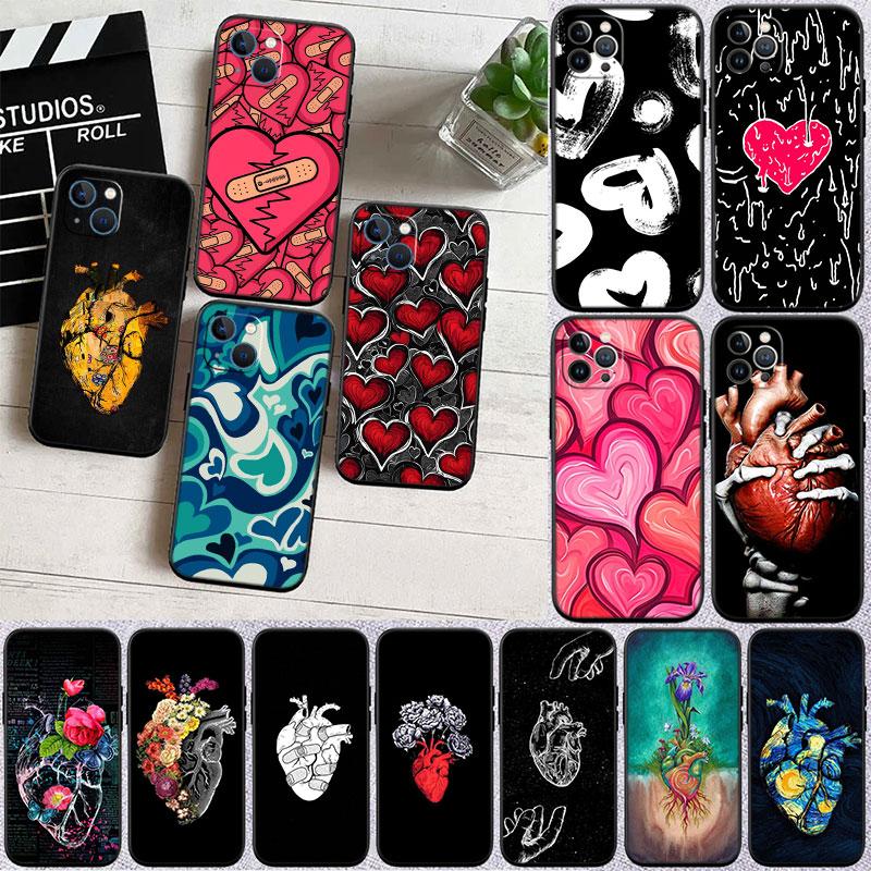 Calm Heart Art Phone Case for Samsung Galaxy Note 10 20 S23 S22 Ultra FE Plus M06 M15 M16 M35 M55