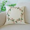 45x45cm Cotton Sofa Pillowcase Cojines Decoration Living Room Floral Embroidery Throw Cushion Cover Headboard Pillowcases
