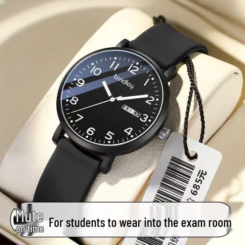 2025 Student Silent Quartz Waterproof Watch - Unisex for Middle/High School