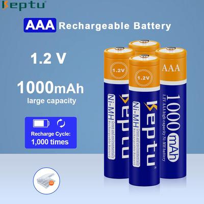 KEPTU 4-32pcs 3A AAA Rechargeable Battery 1.2V 1000mAh Ni-MH Batteries