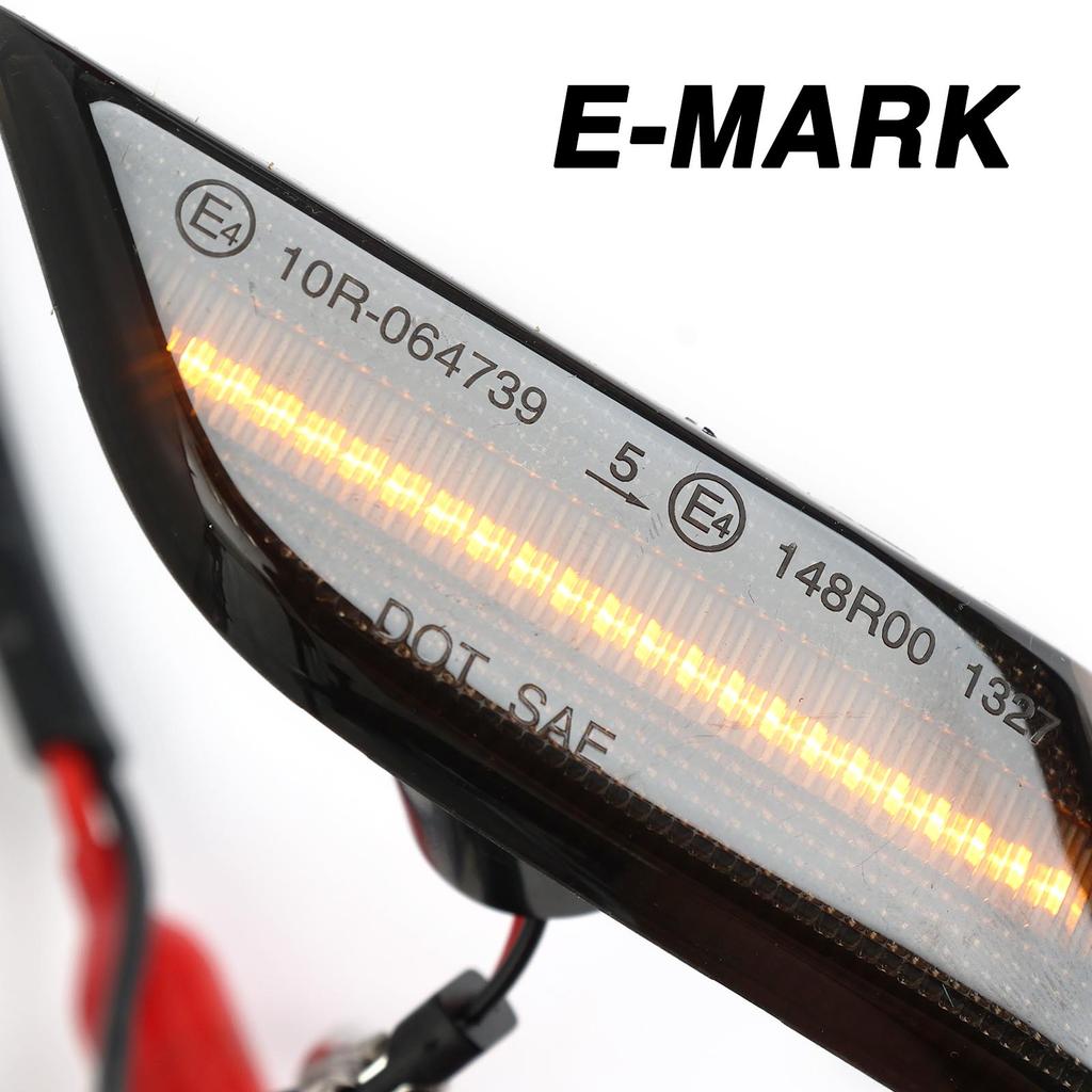 2 stk 12V Gult Sidespeillys Dynamiske LED Sidemarkeringslys Blinklys For VW For Transporter T6.1 Facelift 2020-Opp