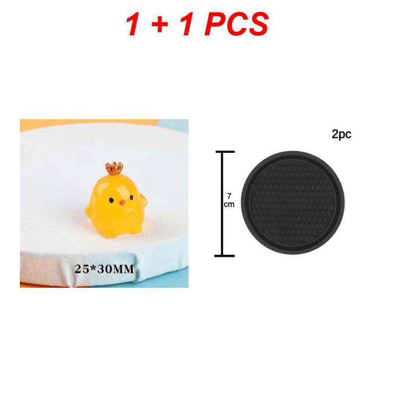 Black Car Auto Cup Holder Anti Slip Insert Coasters Pads Interior Accessories Universal Fits Perfectly For Most Cups
