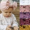 Europäische und Amerikanische Weiche Jacquard-Nylon-Kopfbedeckung für Kinder, Baby-Schleife schadet der Haut nicht Stirnband, Breites Kopftuch für Mädchen