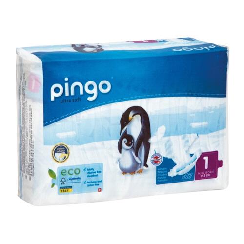 Pingo Swiss Organic Diapers Stage 1 (2-5kg) 27 Sheets X 5 Packs
