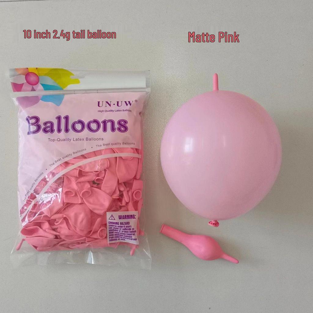 10-Inch Heart-Shaped Tail Balloon for Wedding & Party Decorations