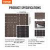 Interlocking Deck Tiles Plastic Wood 10 Pack 12"x12" Waterproof for Porch