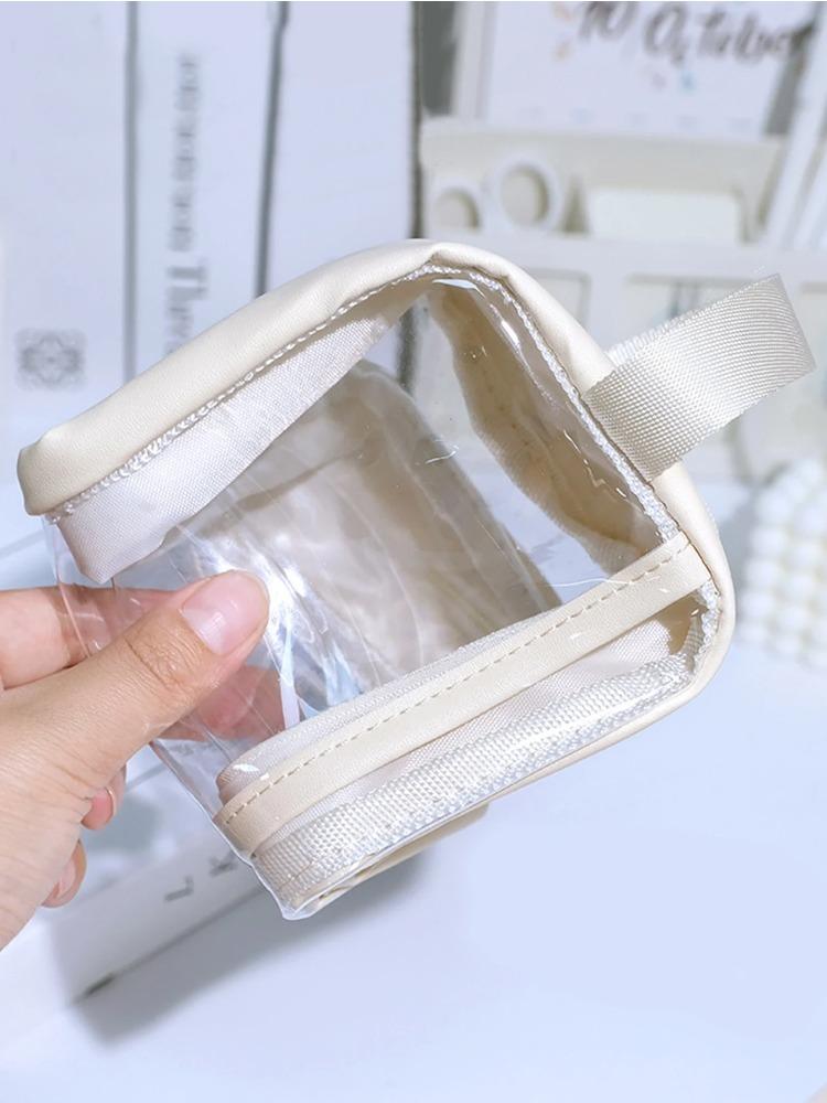 1pc PVC Waterproof Pencil Case Large Capacity Pen Case Organizer Zipper Pencil Pouch Office Supplies School Supplies Pencil Case