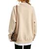 Women's Casual Christmas Print Loose Fit Long Sleeve Layering Sweatshirt