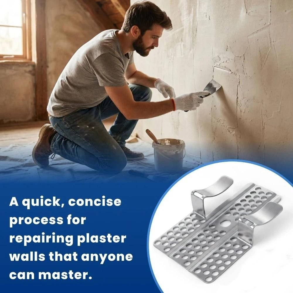 Stainless Steel Wall Repair Clips Strong Metal Hole Repair Patch Wall Patch Kit Smooth Walls