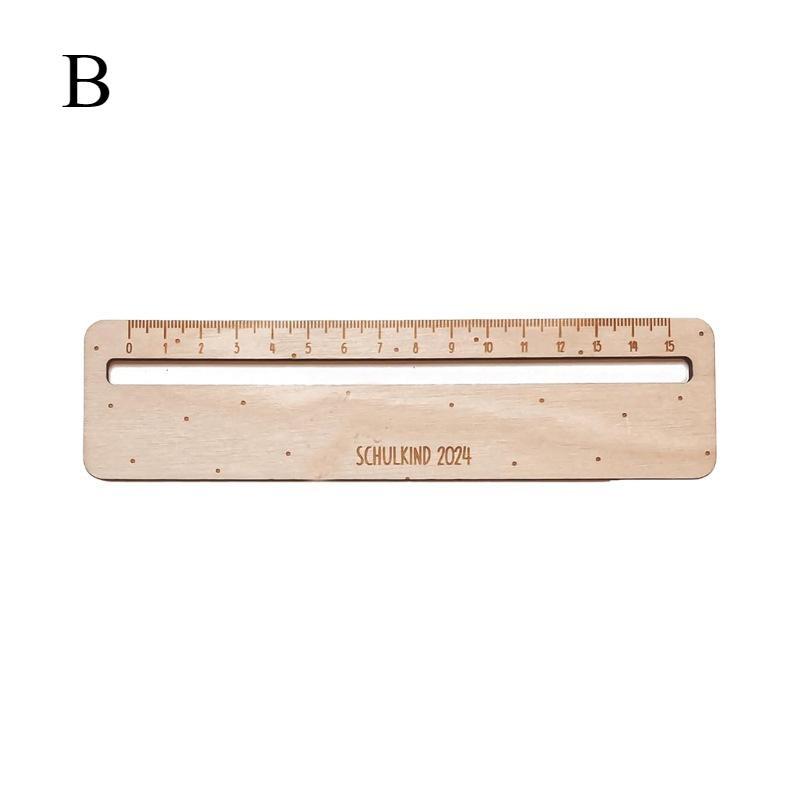 Student Gift Wooden Products Learning Tools Rulers Creative Wooden Crafts Ornaments