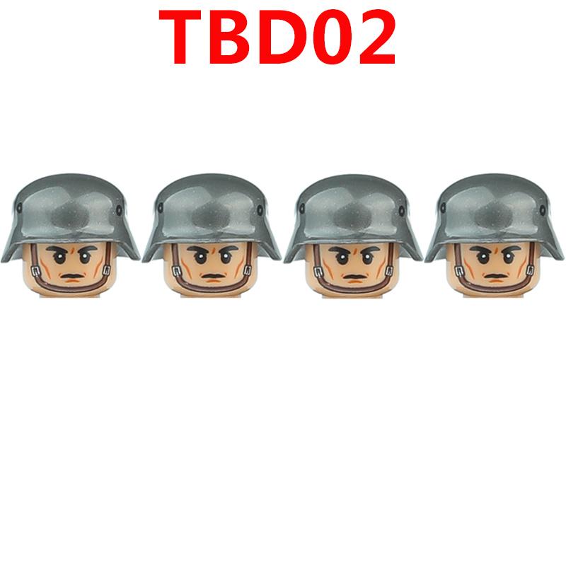 WW2 Military German Soldiers Figures Building Blocks Army Infantry Warrior Gunner Armour Cannon Weapons Bricks Toys For Kids