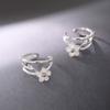 Gifts No Piercing Korean Earrings for Women Ear Cuff Flower Ear Clips Cartilage Clip Earrings