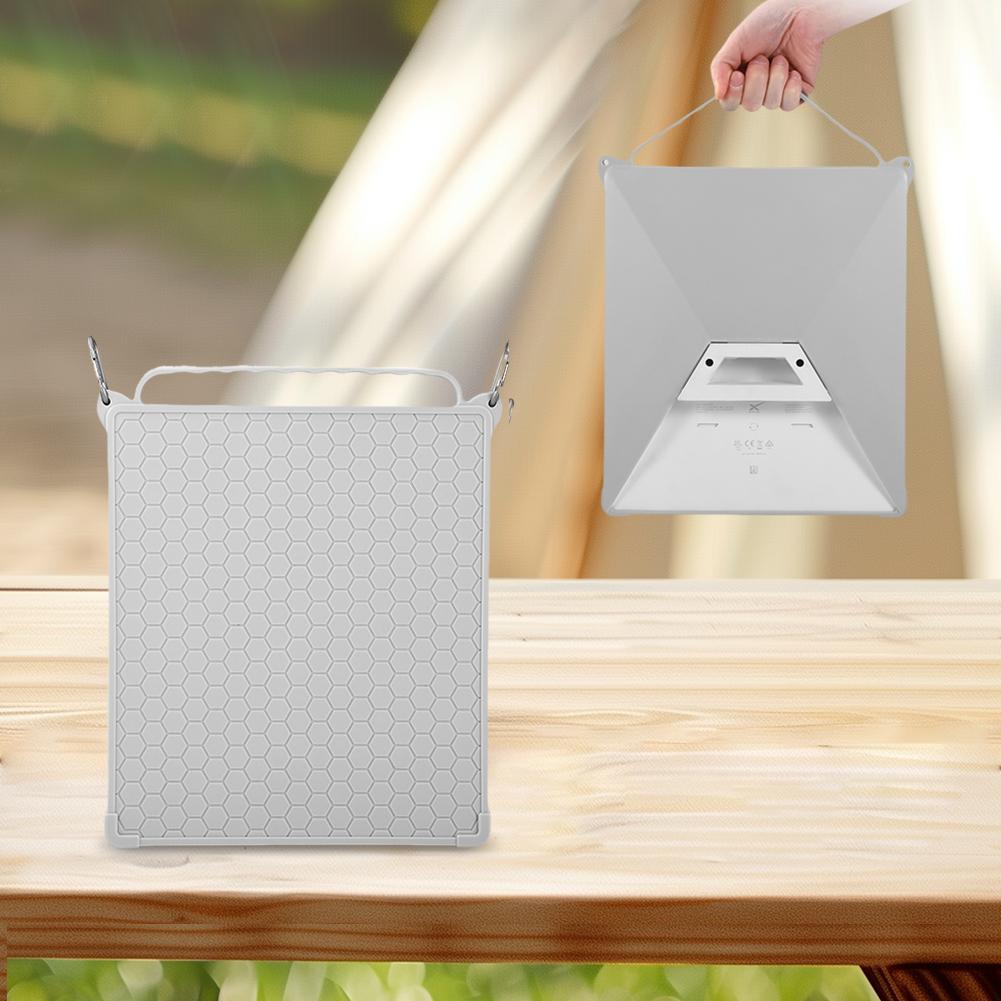 For Starlink Mini Case Cover Silicone Protective Cover Anti-slip Washable with Carabiner for Starlink Mini Satellite Dish Sleeve