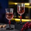 OLOEY Crystal Embossed Wine Glass Set with Decanter