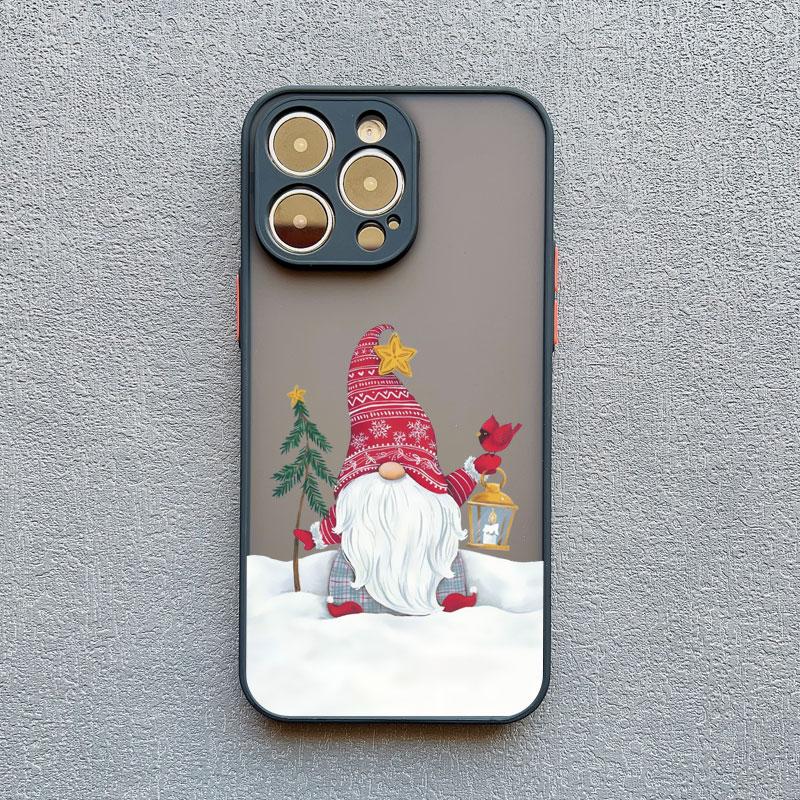 New Year Christmas Santa Claus Phone Case for IPhone 14 13 12 11 Pro Max Mini 15 Pro Max XS XR X 15 14 8 7 Plus Cute Back Covers