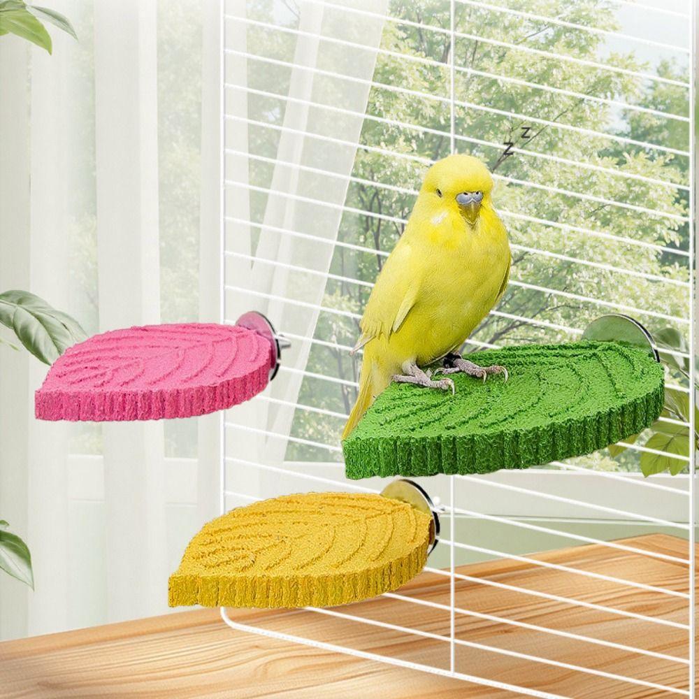 Resin Parrot Perch Non-slip Bird Cage Perch Decorative Bird Rest Station  Breeding Cage