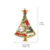 Christmas Tree Brooch - Women's Style - High-end Festive Decoration Alloy Rhinestone Pin