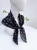 Literary And Elegant Yarn-Dyed Linen Plaid 70Cm Small Square Scarf, Neck Protection Japanese Simple And Versatile Small Scarf