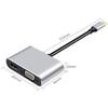 USB C to HDMI VGA USB 3 1 PD Hub 4K HD Adapter 4 in 1 Type C Dock for Laptop MacBook