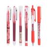 6/7pcs/set 0.5mm Roller Pen Black/Red/blue Color ink Straight Liquid Rollerball Gel Pen for School Office Stationery Kawaii