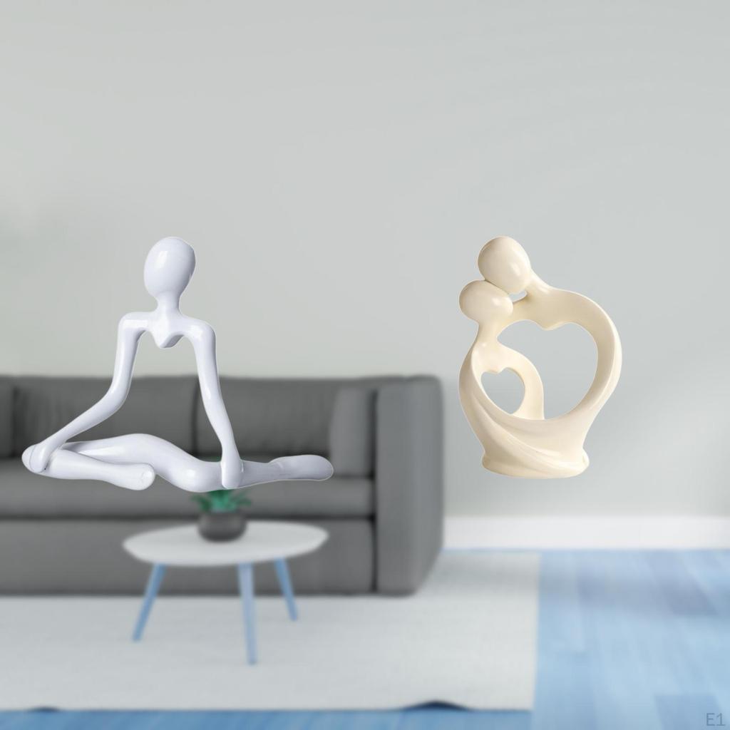 Creative Abstract Thinker Lover Statue Decorative Figurine Unique Artistic Sculpture Resin Ornament