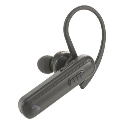 OHM AudioComm Wireless Single with Earphone Microphone and Smartphone Bluetooth Earbuds, Ear, Earhook, Lightweight, Calling, 5.1, Multi-Point, Black,
