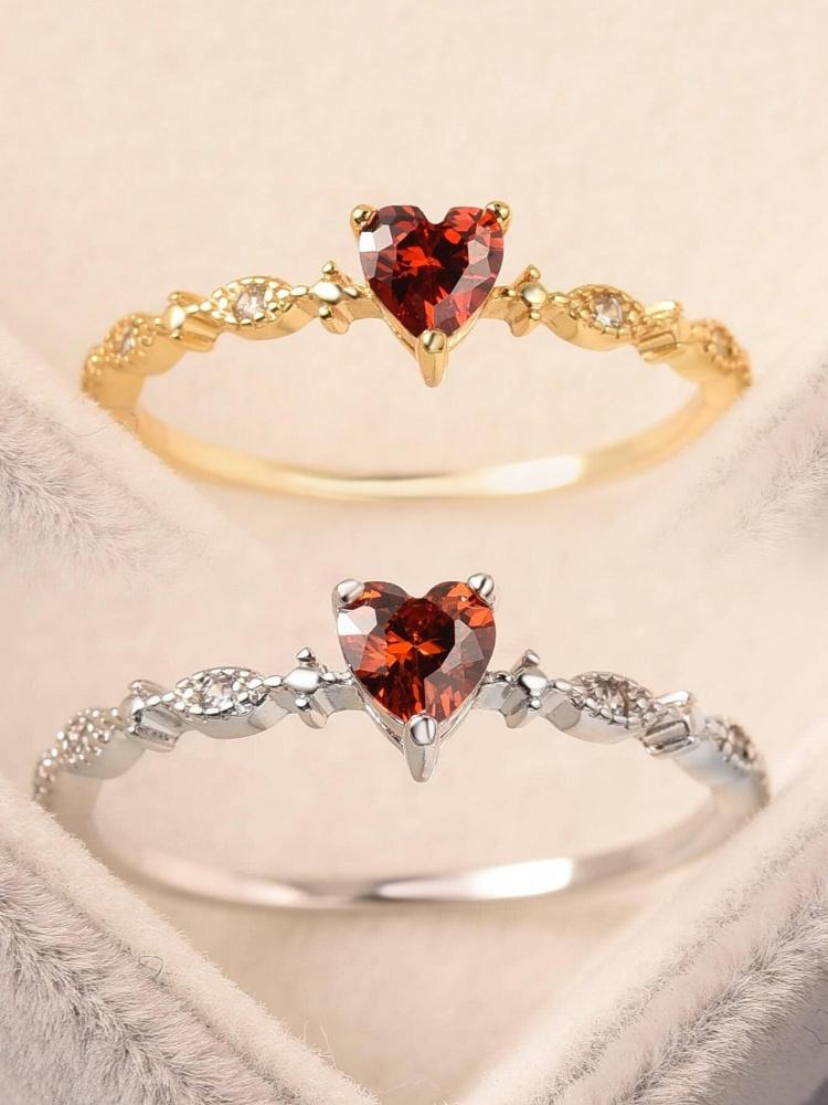 925 Sterling Silver Zircon Simplicity Love Heart Ring For Women Engagement Wedding Fashion Luxury High Quality Fine Jewelry