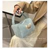 Women's Bag Corduroy Small Square Bag New Handbag Fashionable and Simple Small Bag