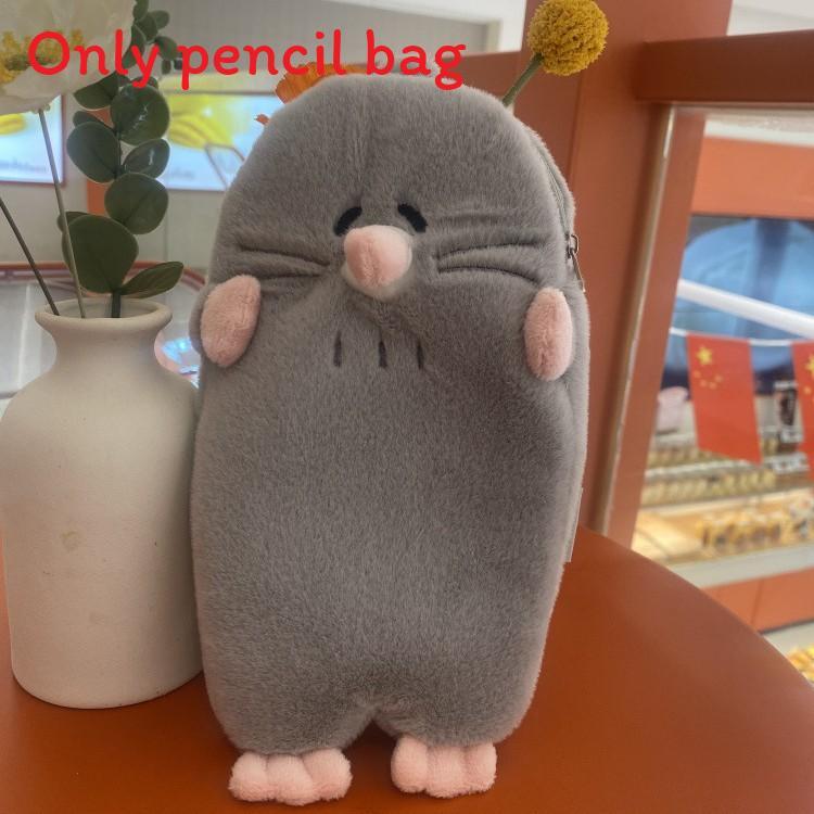 Plush Pencil Case With Multiple Compartments For School Students And Office Use