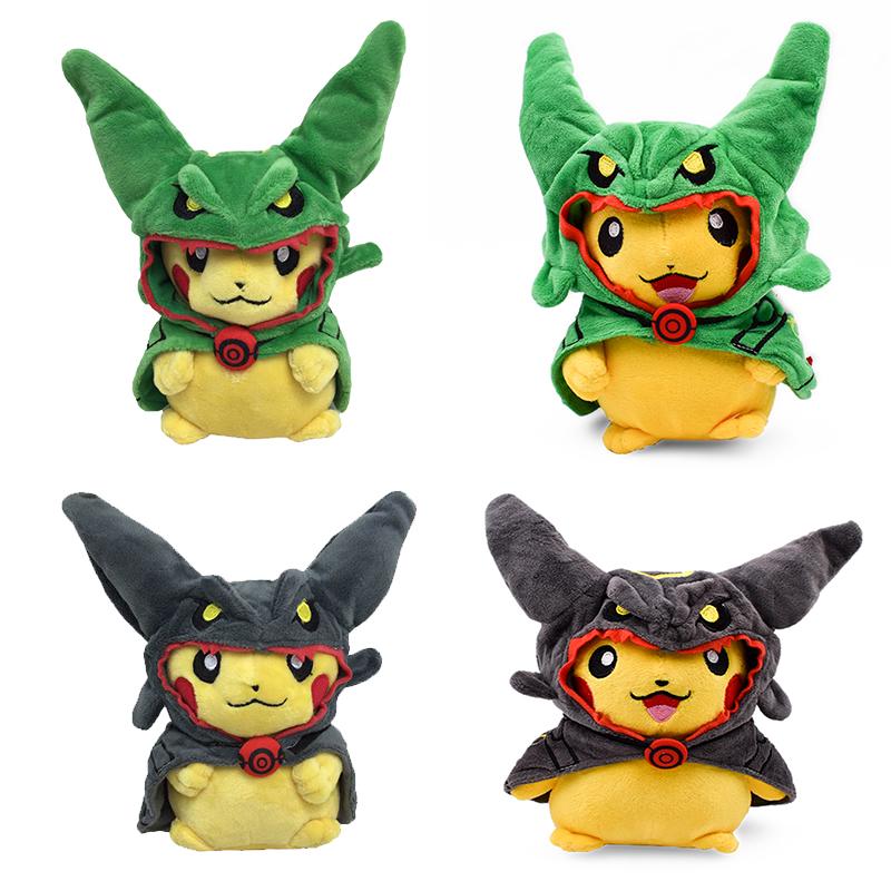 Pikachu Cosplay Toy Charizard Snorlax Garchomp Tyranitar Hydreigon Anime Eevee Lapras Stuffed Plush Morpeko Peluche Doll