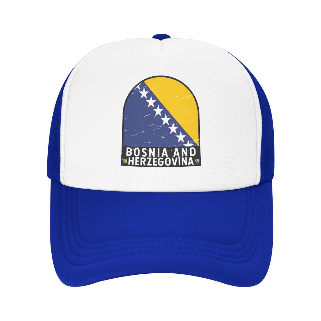 Bosnia and Herzegovina Flag Cap For Unisex Women Cool Baseball Cap Trucker Hat Travel Headewear Adjustable
