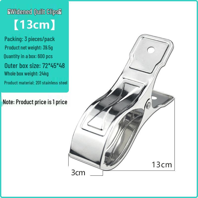 Edelstahl Große Sonnen-Quilt-Wäscheklammern - Winddichte & Multifunktionale Trockenclips