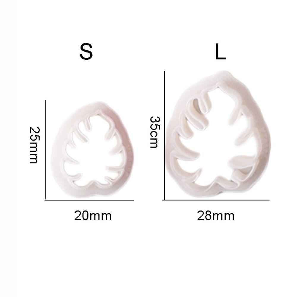 Soft Pottery Clay Mold Embossed Mold Cutting Die Pendant Leaf Polymer Clay Cutter Jewelry Making