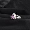 Handmade Amethyst Gemstone 925 Sterling Silver Jewelry Pear Shape Ring For Gift RR-77-4
