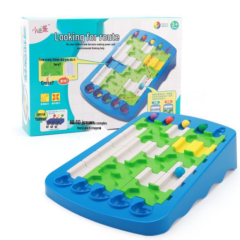 

Дропшиппинг Раннее Развитие Лабиринт Вызов для Родителей и Детей: Детская настольная игра-головоломка на поиск пути для детского сада.