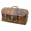New Satchel Leather Vintage Genuine Brown Flap Duffel Handmade Gym Sports Bag