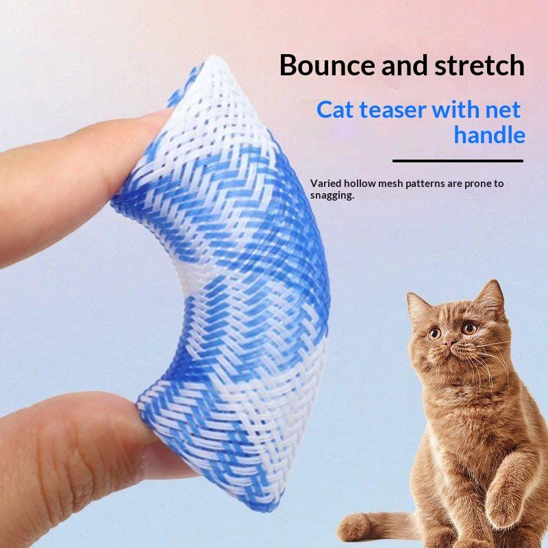 Cat Spring Toy Sticks 10 Pack Foldable Vibrant Colored Interactive Toys for Cat Indoor Outdoor Play Activities