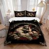 3pcs Sugar Skull Duvet Cover Set, 1 Duvet Cover + 2 Pillowcases (No Insert), High-Definition Print, Home & Dorm Yy251123039