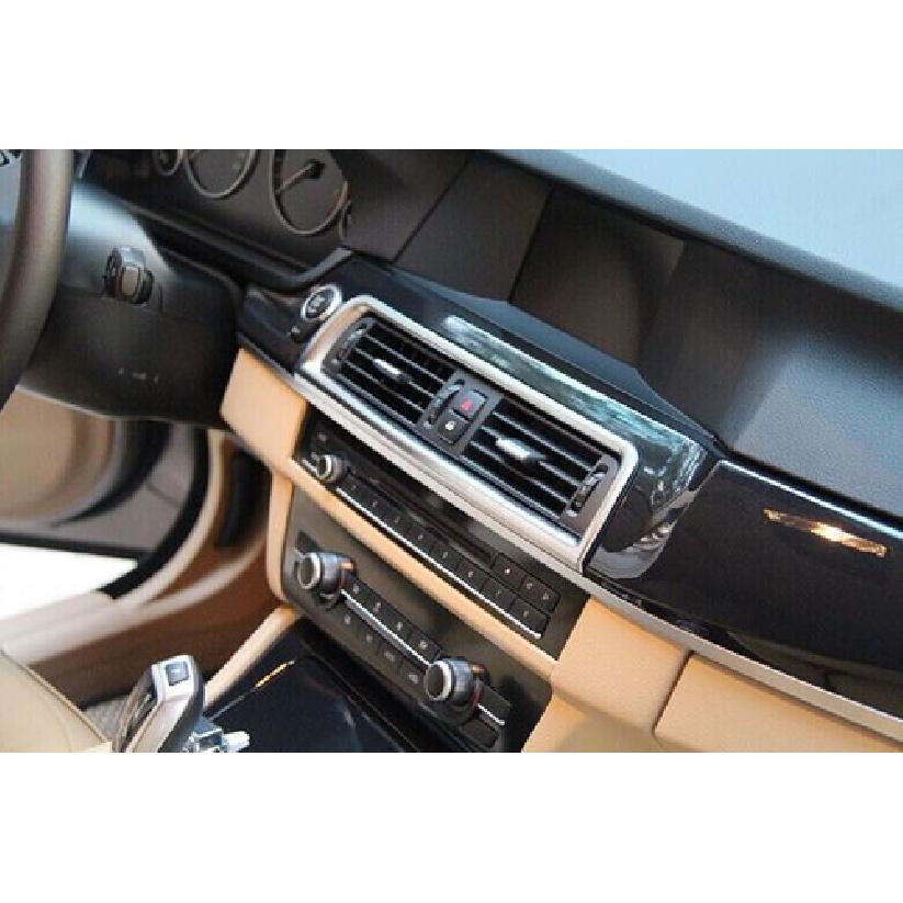 Air Outlet Vent Cover Matte Silver 2011-17 Central Console Fit For BMW 5 Series