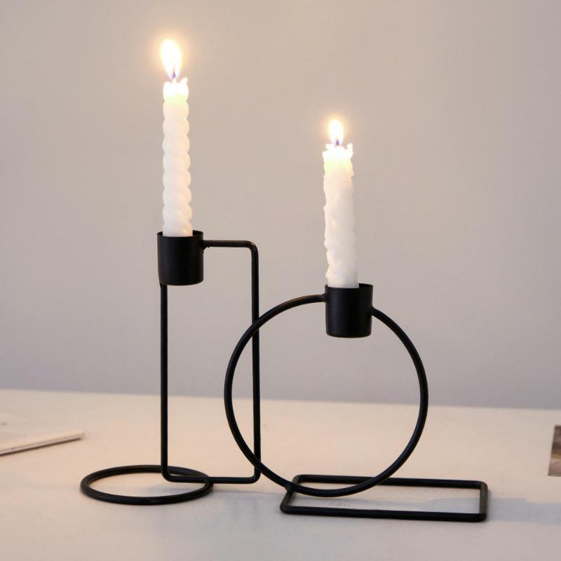 Home Candlestick OrnamentsRomantic Candlelight Dinner Props for Dining Tables Candle Bases