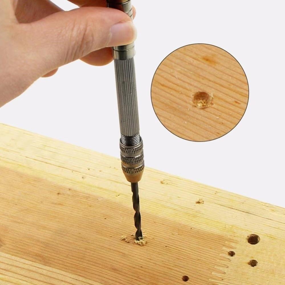 11Pcs Set Manual Twist Drill Precision Rotary Micro Drill Bits DIY Crafts