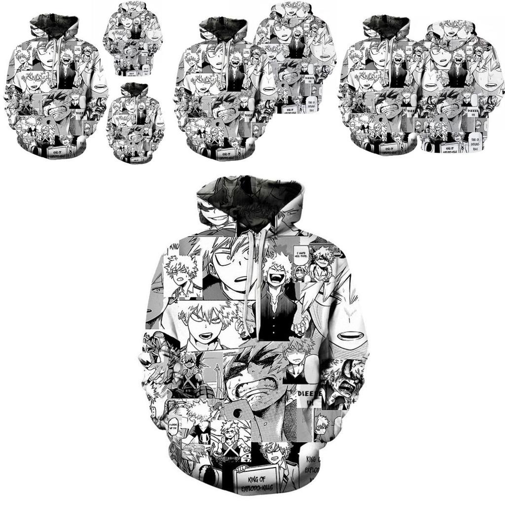 My Hero Academia 3d Print Unisex Hooded Sweater Shirt Stylish Pullover For Men And Women