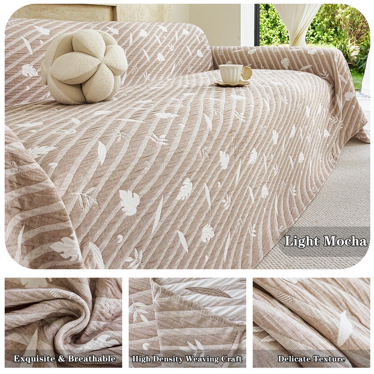 

Extra Large Wide Three Layer Air Fiber Blanket Sofa Cover Universal For All Seasons Machine Washable Sofa Slipcover Sofa Protector 115*70cm хакі